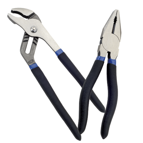 PLIERS WITH PLASTIC COATING HANDLE
