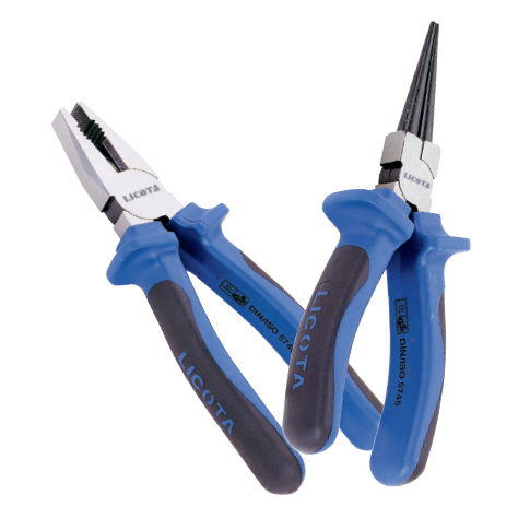 PLIERS WITH PLASTIC HANDLE