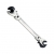 FLEXIBLE STAINLESS RATCHET FLARE NUT WRENCH