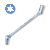 SWIVEL DOUBLE TORX SOCKET WRENCH