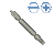 1/4" (6.35 MM) DOUBLE END POWER BIT