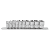 10 PCS 1/2" DR. 6PT FLANK SOCKET SET