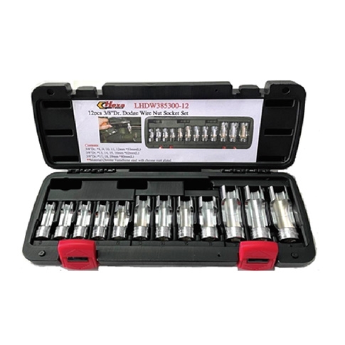 12 PCS 3/8" DR. DODGE WIRE NUT SOCKET SET