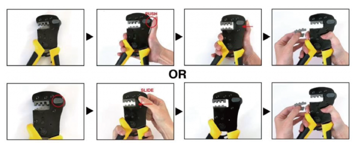 9" PRO QUICK CHANGE RATCHET CRIMPER (JF)