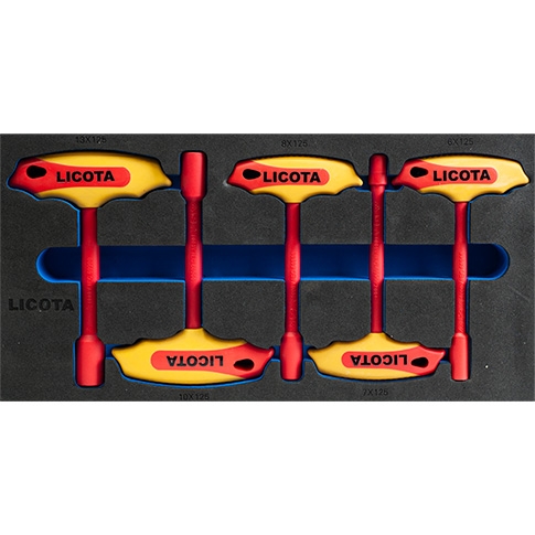 5PCS T-8 VDE HANDLE NUT HEX KEY WRENCH SET