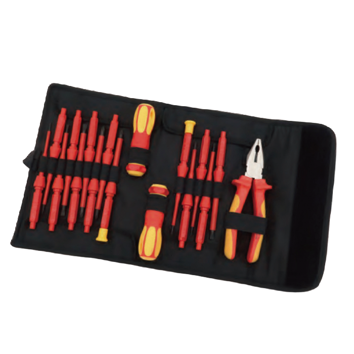 19 PCS VDE INTERCHANGEABLE SCREWDRIVER & PLIER SET
