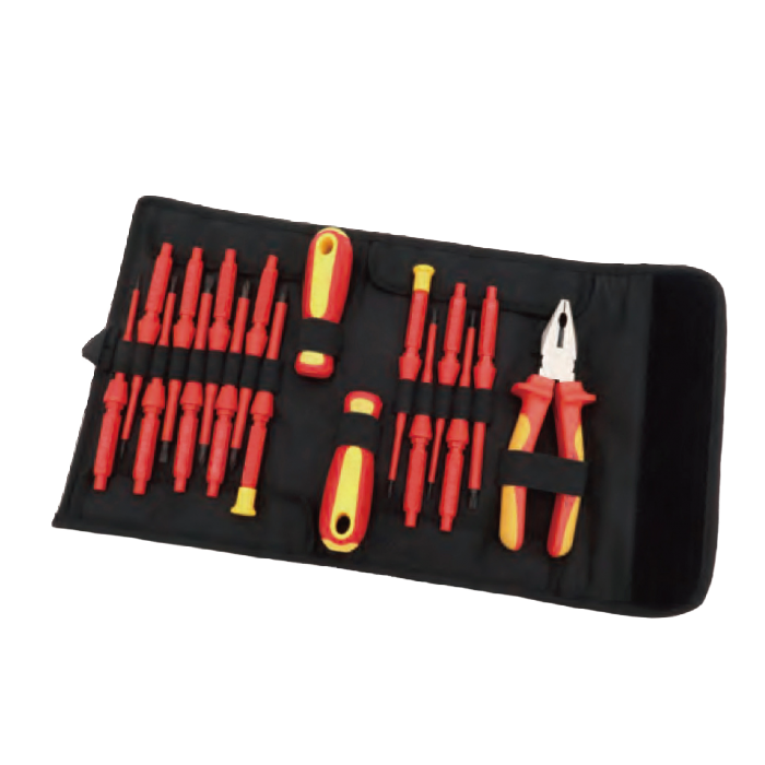19 PCS VDE INTERCHANGEABLE SCREWDRIVER & PLIER SET