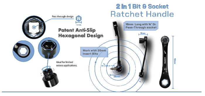 31 PC LOW PROFILE SOCKET & BIT SET
