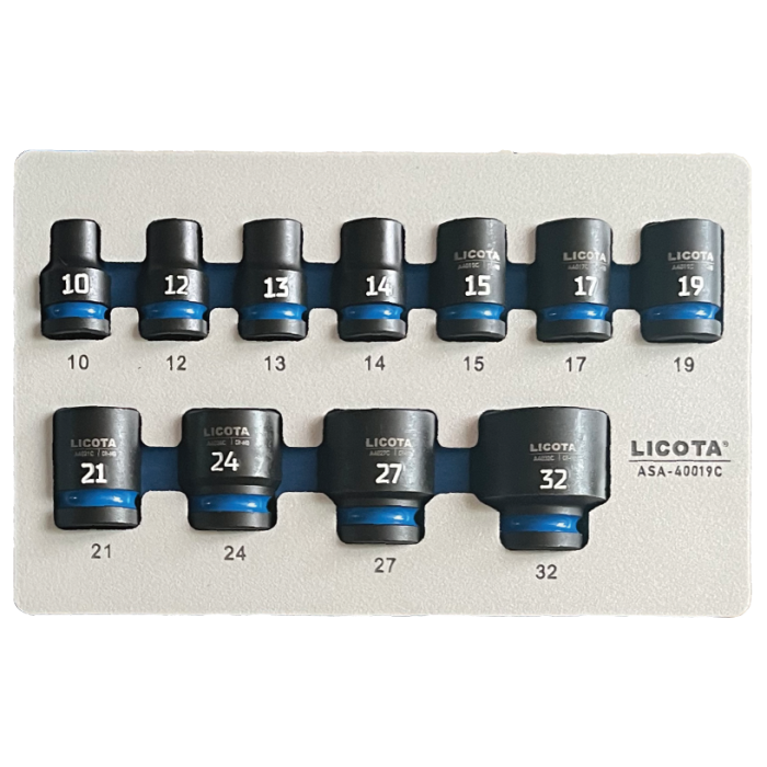 11 PCS 1/2" DR.  IMPACT SOCKET SET
