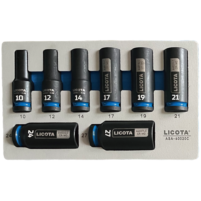 8 PCS 1/2" DR. DEEP IMPACT SOCKET SET