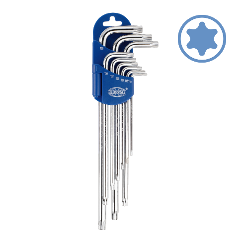 9 PCS EXTRA LONG TYPE TORX KEY WRENCH SET