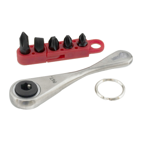 8 PCS 1/4" DR. RATCHET WITH BIT & SOCKET ADAPTER