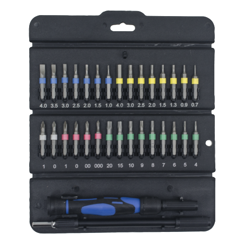 32 PCS TRIANGLE FOLDING PRECISION SCREWDRIVER SET