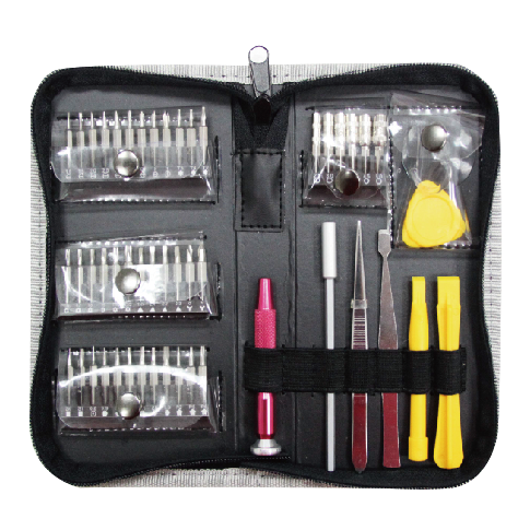 42 IN 1 ALUMINIUM HANDLE PRECISION SCREWDRIVER WITH NUT DRIVERS SET