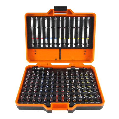 113 PCS 1/4" DR. × 25 MML COLOR RING BIT SET