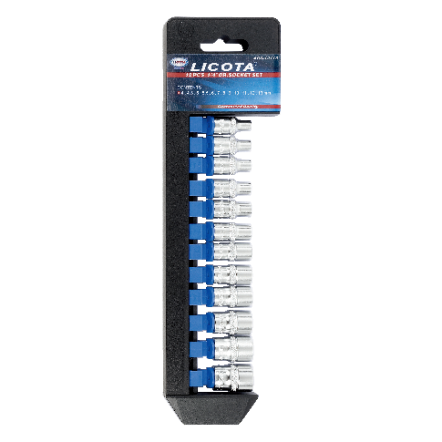 12 PCS 1/4" DR. FLANK SOCKET SET