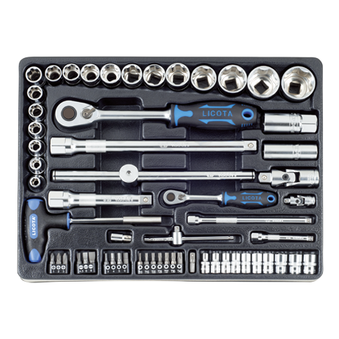 17PCS Sombination Set 1/4 Wrench Screwdriver Ratchet Handle with Interchangeable Driver Bits and Sockets 