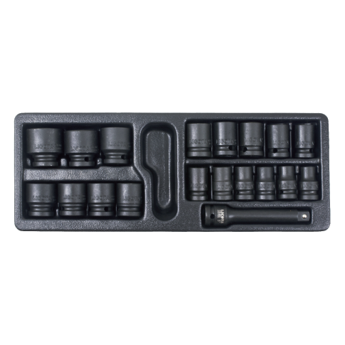 19 PCS 1/2" DR. IMPACT SOCKET SET