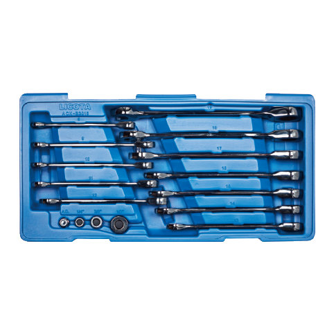 16 PCS 72 TEETH RATCHET WRENCH SET