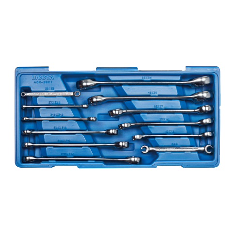 6 PCS FLARE NUT WRENCH & 6 PCS DOUBLE END E-WRENCH SET