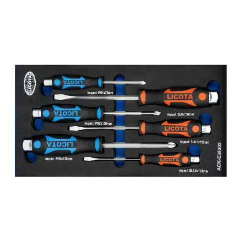 6 PCS GO-THROUGH SCREWDRIVER SET