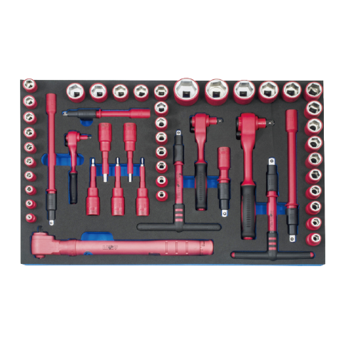 52 PCS 1/2" 1000V INSULATED TOOL SET