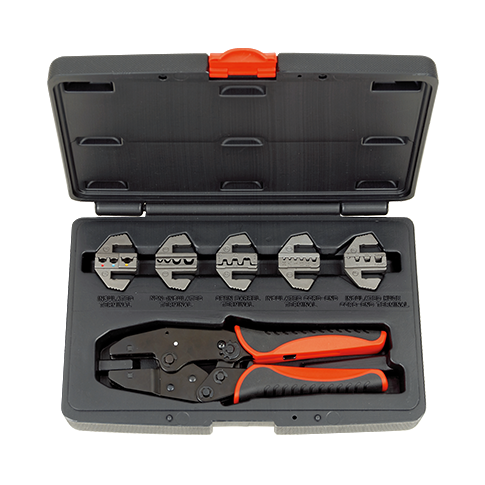 5 IN 1 QUICK INTERCHANGEABLE CRIMPING TOOL KIT