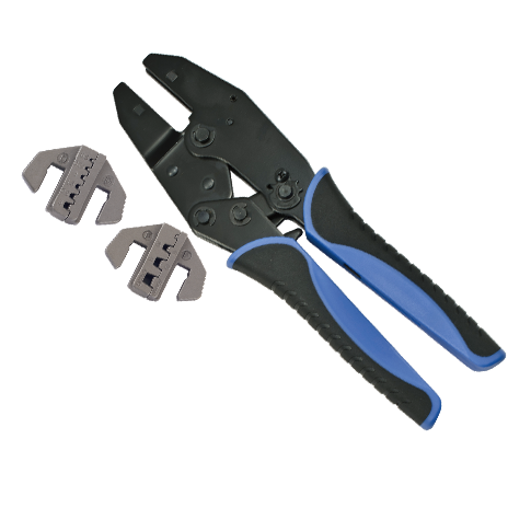 3 PCS QUICK INTERCHANGEABLE RATCHET CRIMPER KIT