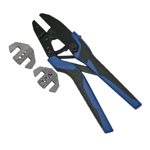 3 PCS QUICK INTERCHANGEABLE RATCHET CRIMPER KIT