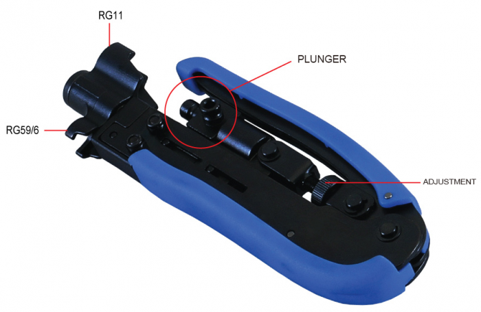 6.8" (174 MM) PROFESSIONAL COMPRESSION CRIMPING TOOL