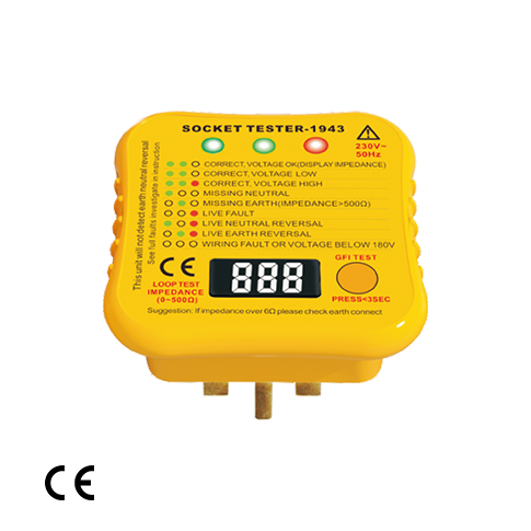 GFI SOCKET TESTER (FOR UK)