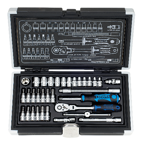 33 PCS 1/4" DR. FLEXIBLE RATCHET SOCKET WRENCH SET