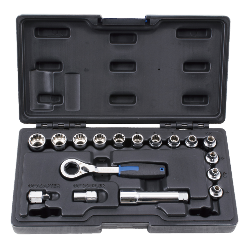 17 PCS MULTI PLUS GO-THRU SOCKET WRENCH SET