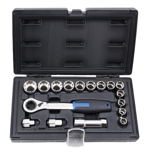 17 PCS MULTI PLUS GO-THRU SOCKET WRENCH SET