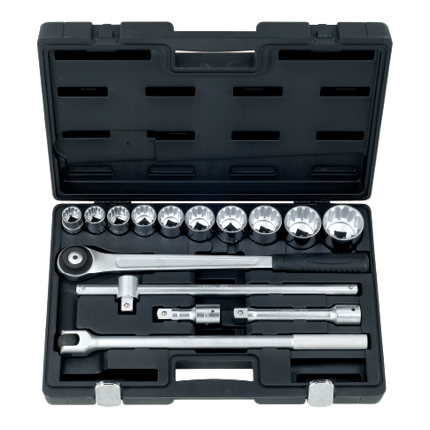 15 PCS 3/4" DR. 12PT SOCKET SET