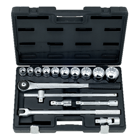 16 PCS 3/4" DR. 12PT SOCKET SET