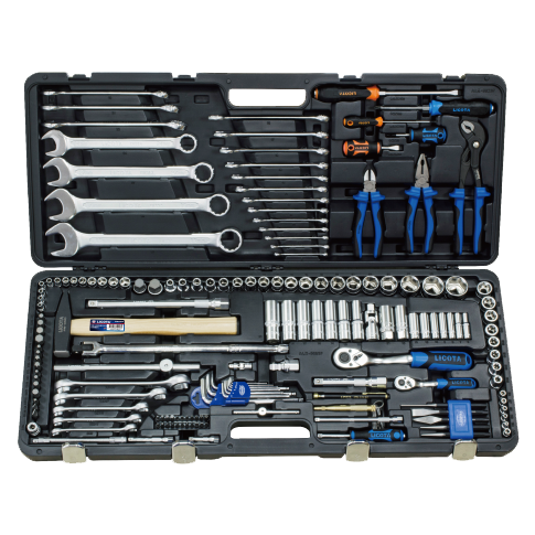 167 PCS 1/4" & 1/2" DR. SOCKET AND TOOL SET