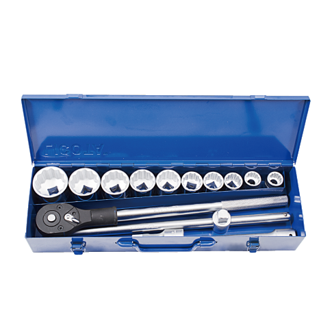 15 PCS 3/4" DR. 12PT FLANK SOCKET SET