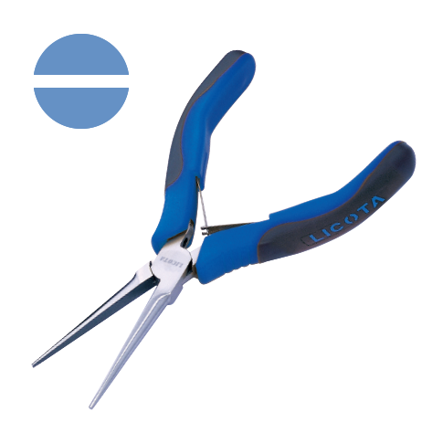 LONG NEEDLE NOSE PLIERS NON CUTTER, SMOOTH JAWS (SPRING WITH SHEET STAINLESS STEEL)