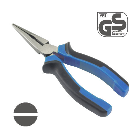 HI-LEVERAGE LONG NOSE PLIERS (EUROPEAN TYPE)