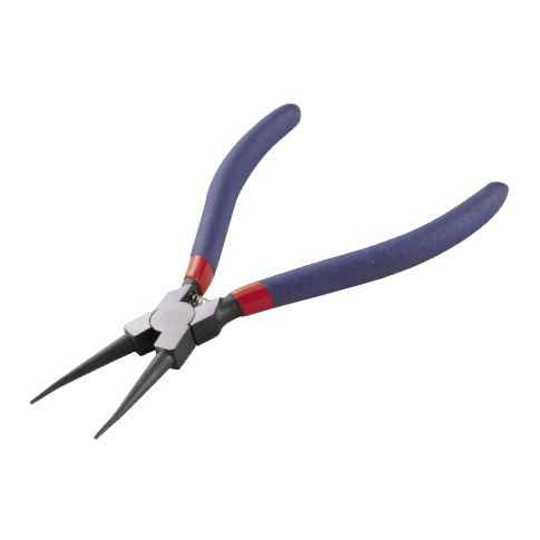 STRAIGHT CIRCLIP PLIERS, INTERNAL (WITH SPRING)