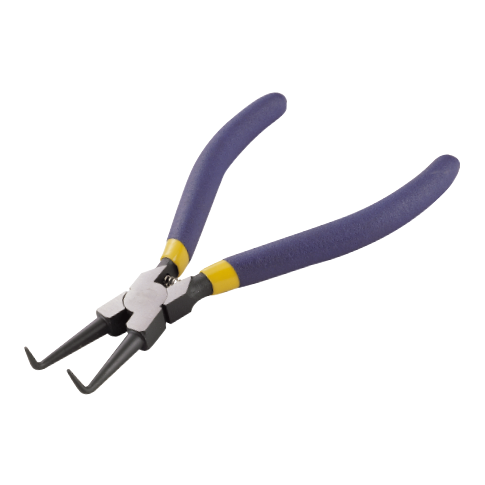 BENT CIRCLIP PLIERS, INTERNAL (WITH SPRING)
