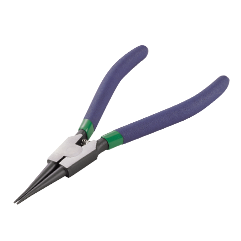 STRAIGHT CIRCLIP PLIERS, EXTERNAL (WITH SPRING)