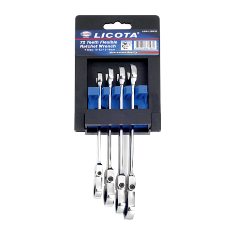 4 PCS 72 TEETH FLEXIBLE RATCHET WRENCH SET