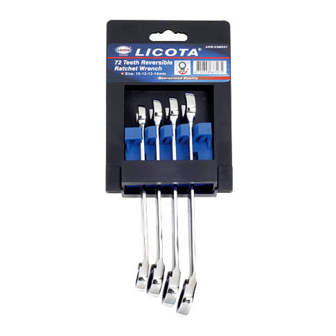 4 PCS 72 TEETH REVERSIBLE RATCHET WRENCH SET