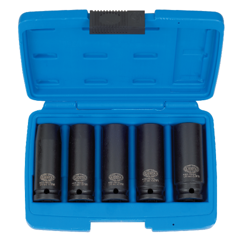 5 PCS 1/2" DR. DEEP IMPACT SOCKET SET