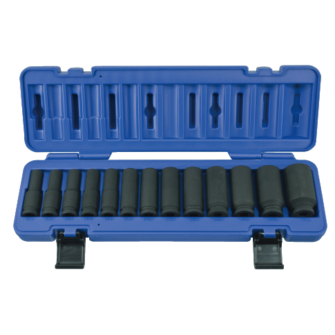 13 PCS 1/2" DR. DEEP IMPACT SOCKET SET