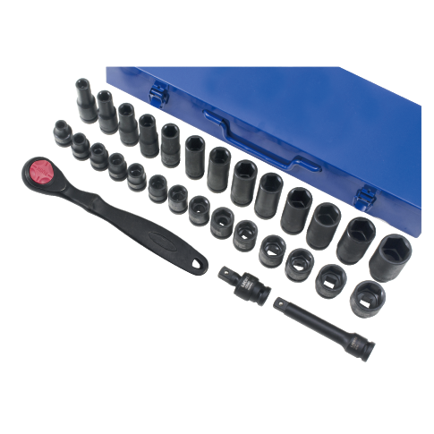 30 PCS 1/2" DR. IMPACT SOCKET SET