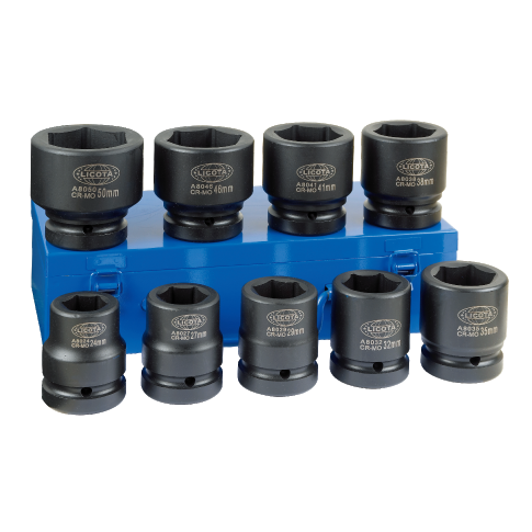 9 PCS 1" DR. IMPACT SOCKET SET