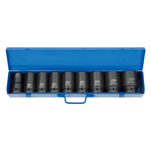 9 PCS 1" DR. DEEP IMPACT SOCKET SET